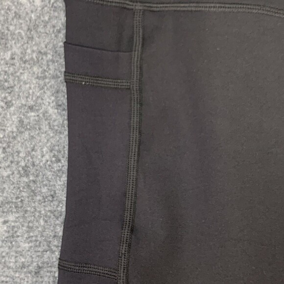 Lilium Active Black Yoga Stretch Pants Women XL Pockets & Mesh Inserts - Picture 5 of 10